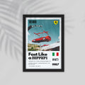 Fast Like Car Framed Poster