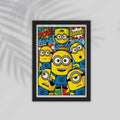 Minions Cartoon Framed Poster