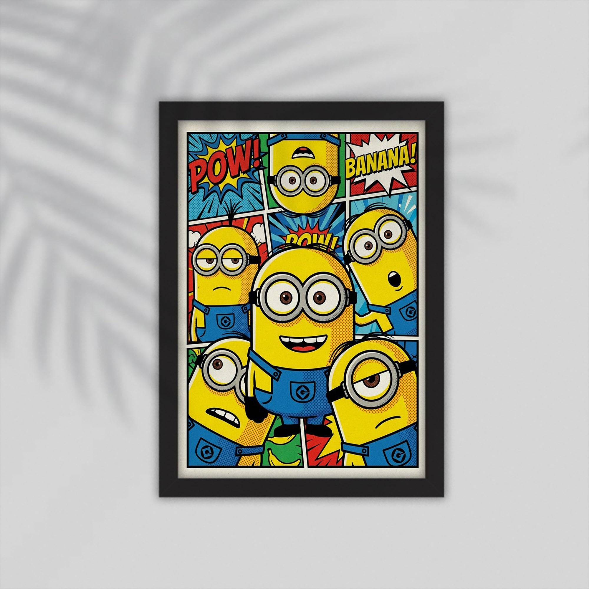 Minions Cartoon Framed Poster