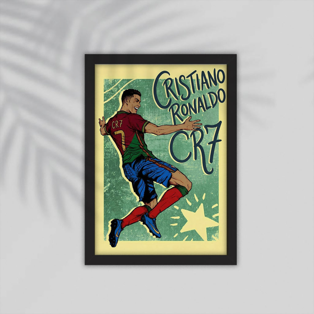 CR7 Football Framed Poster