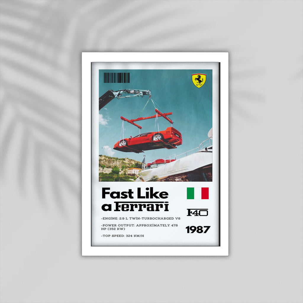 Fast Like Car Framed Poster