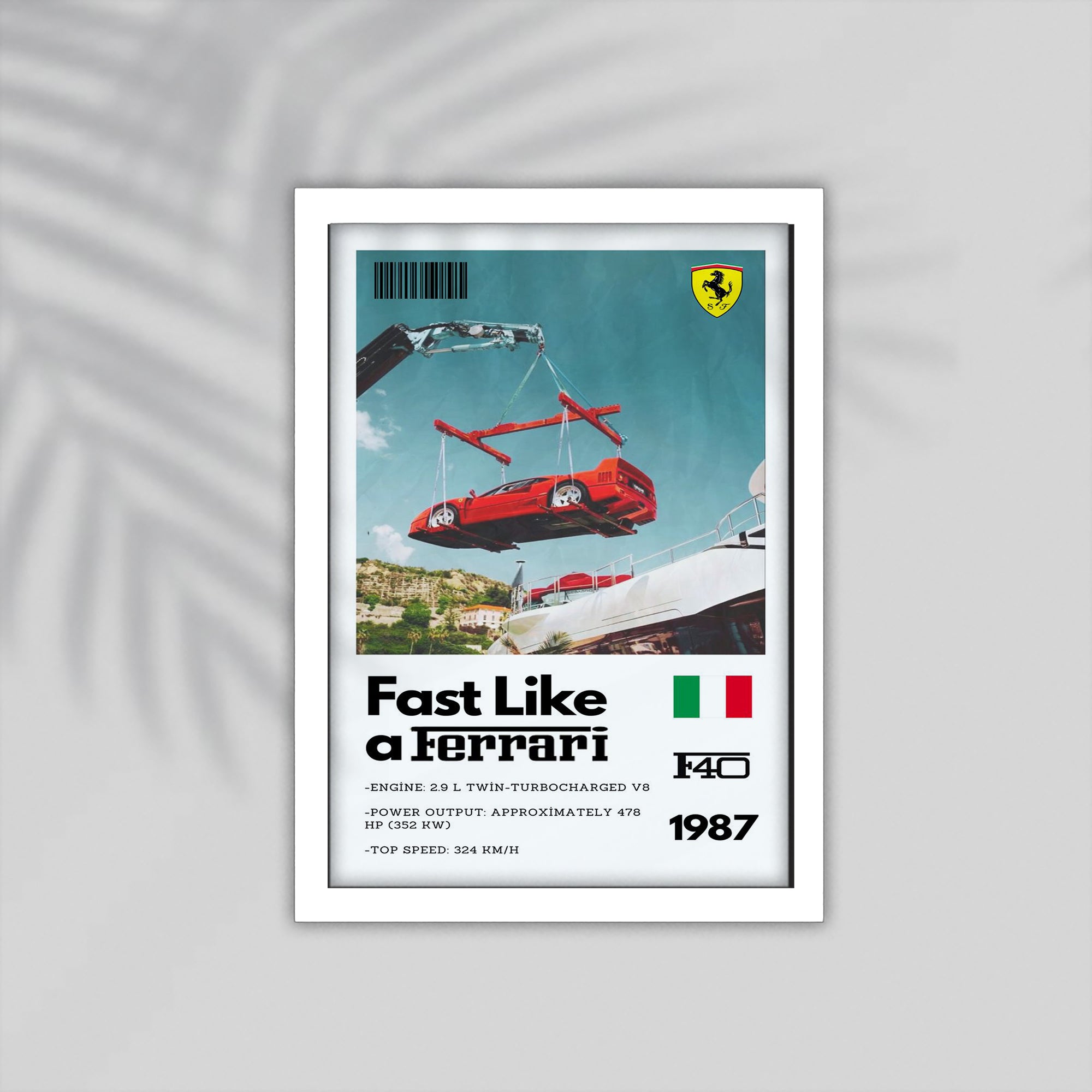 Fast Like Car Framed Poster