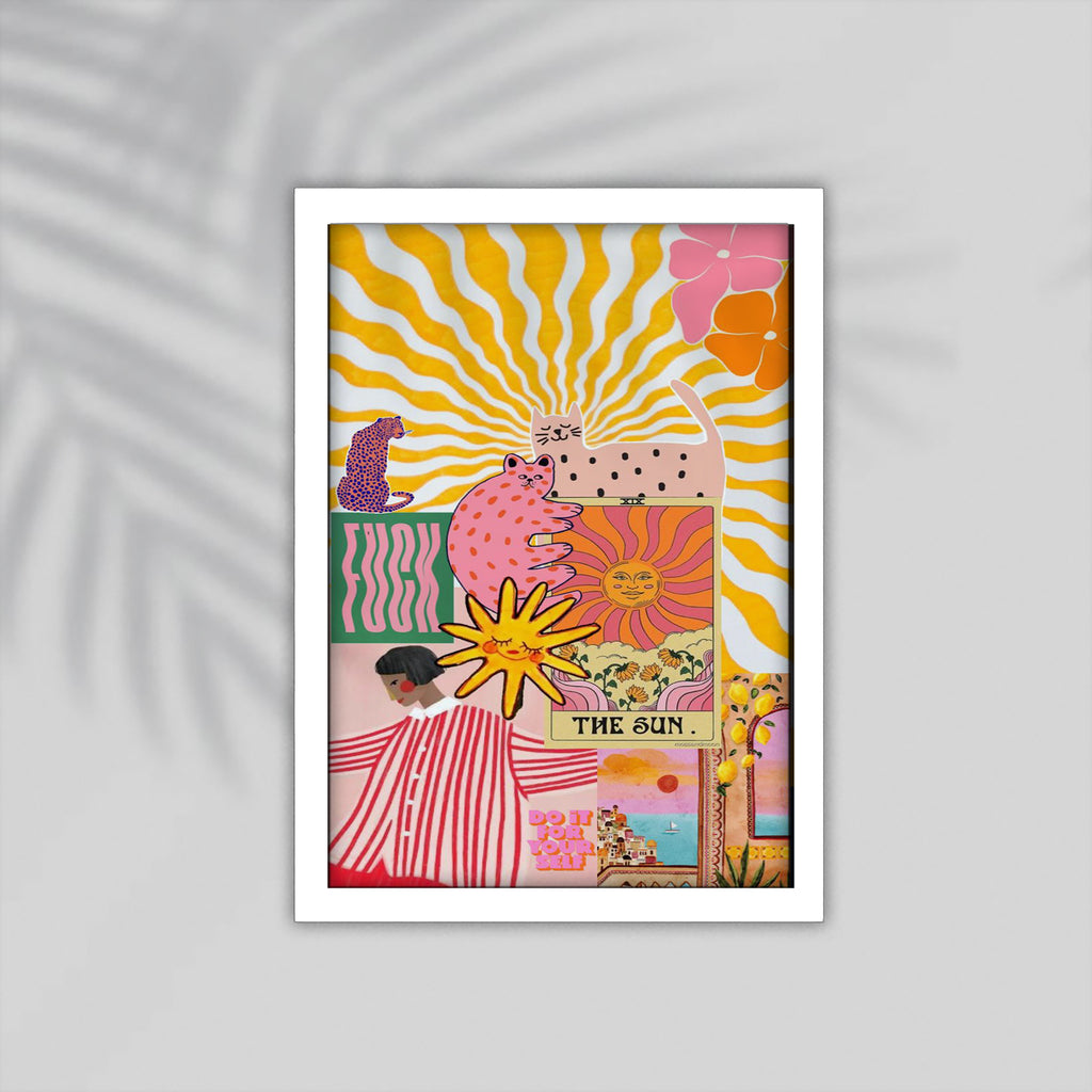 The Sun English Framed Poster