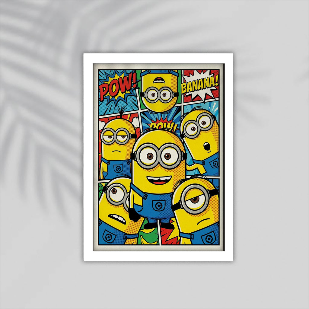 Minions Cartoon Framed Poster