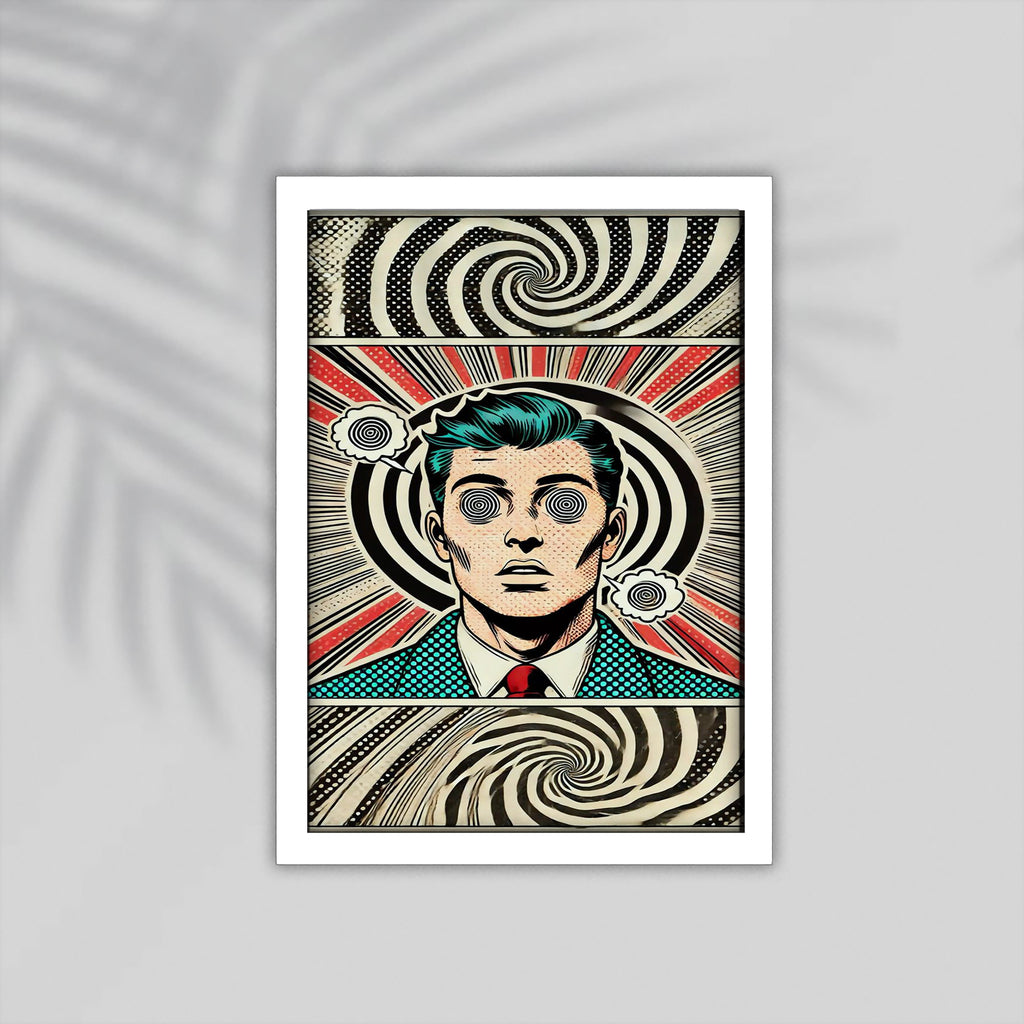 Crazy Comic Framed Poster