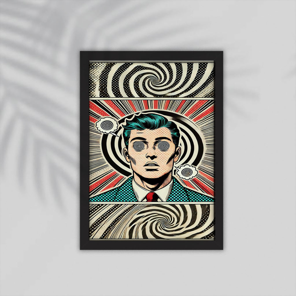 Crazy Comic Framed Poster