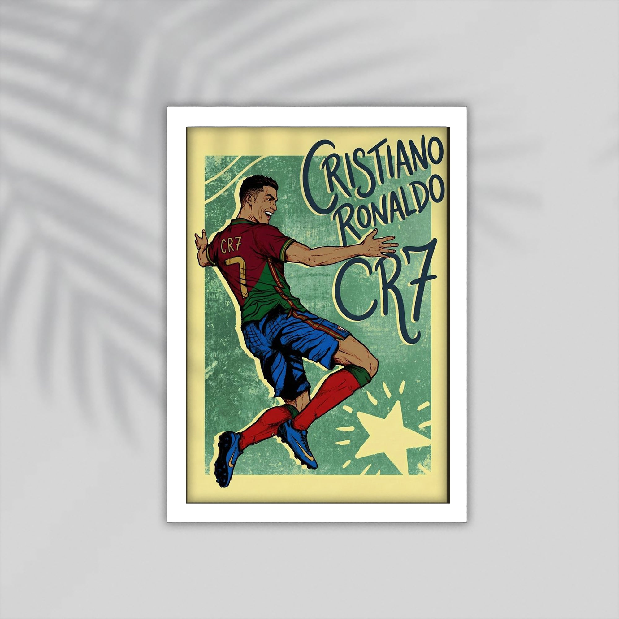 CR7 Football Framed Poster