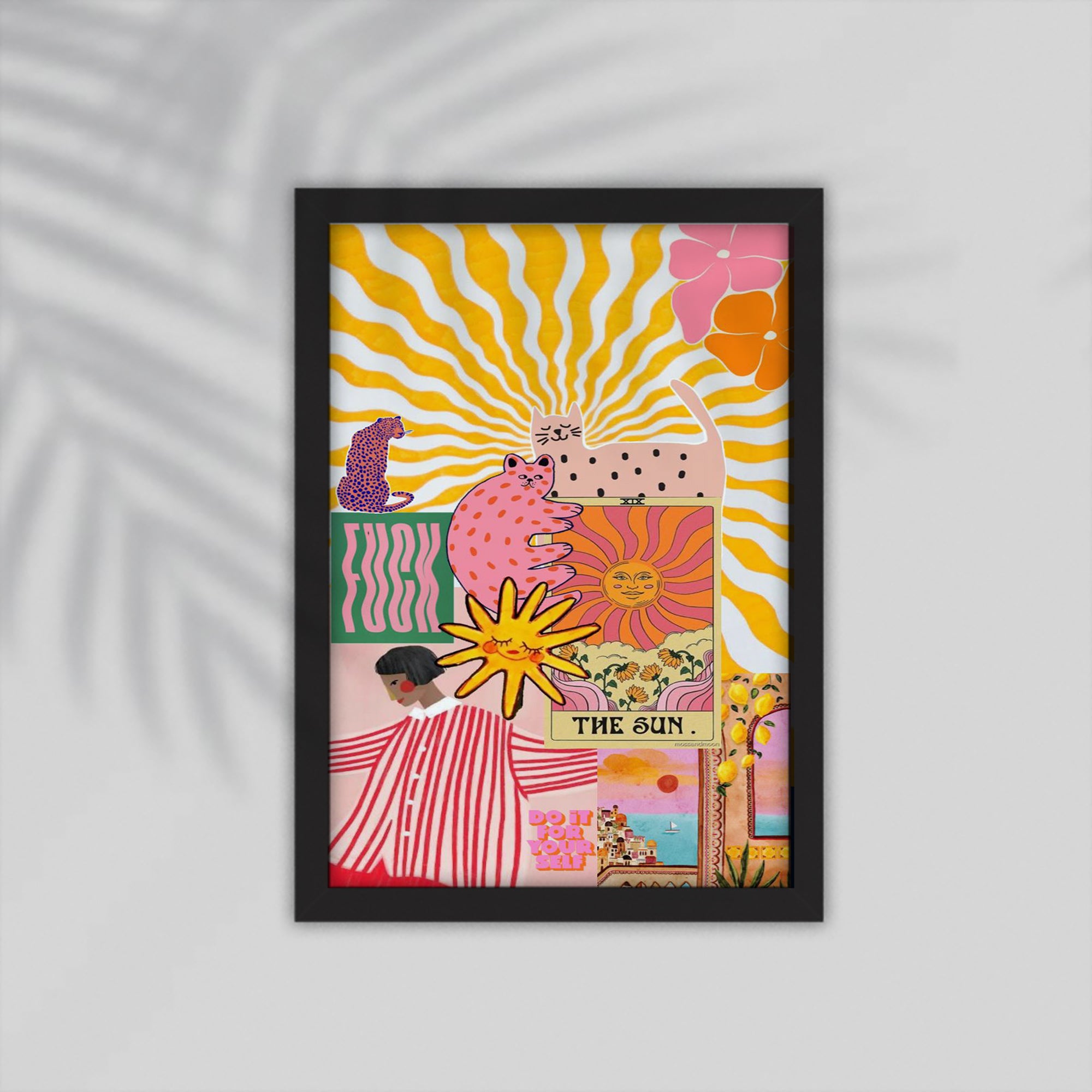 The Sun English Framed Poster