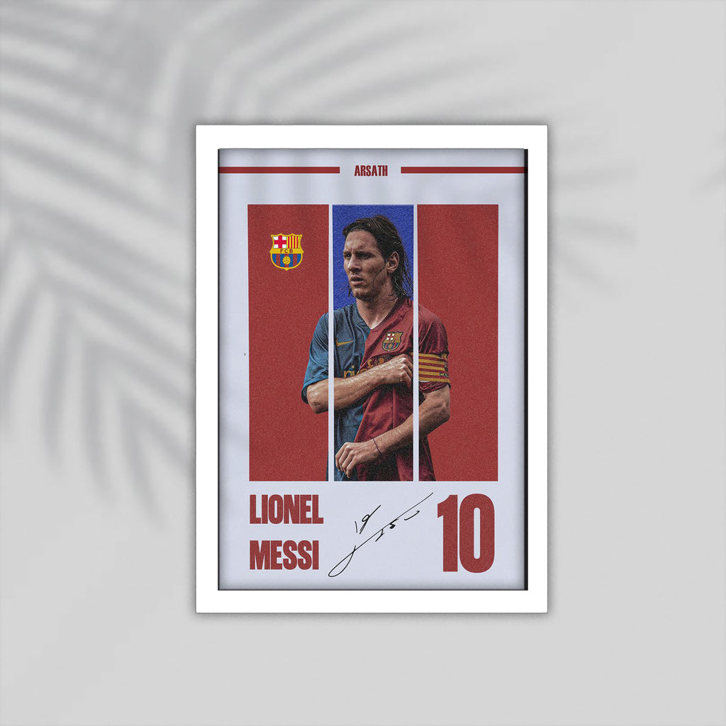 Messi Football Framed Poster