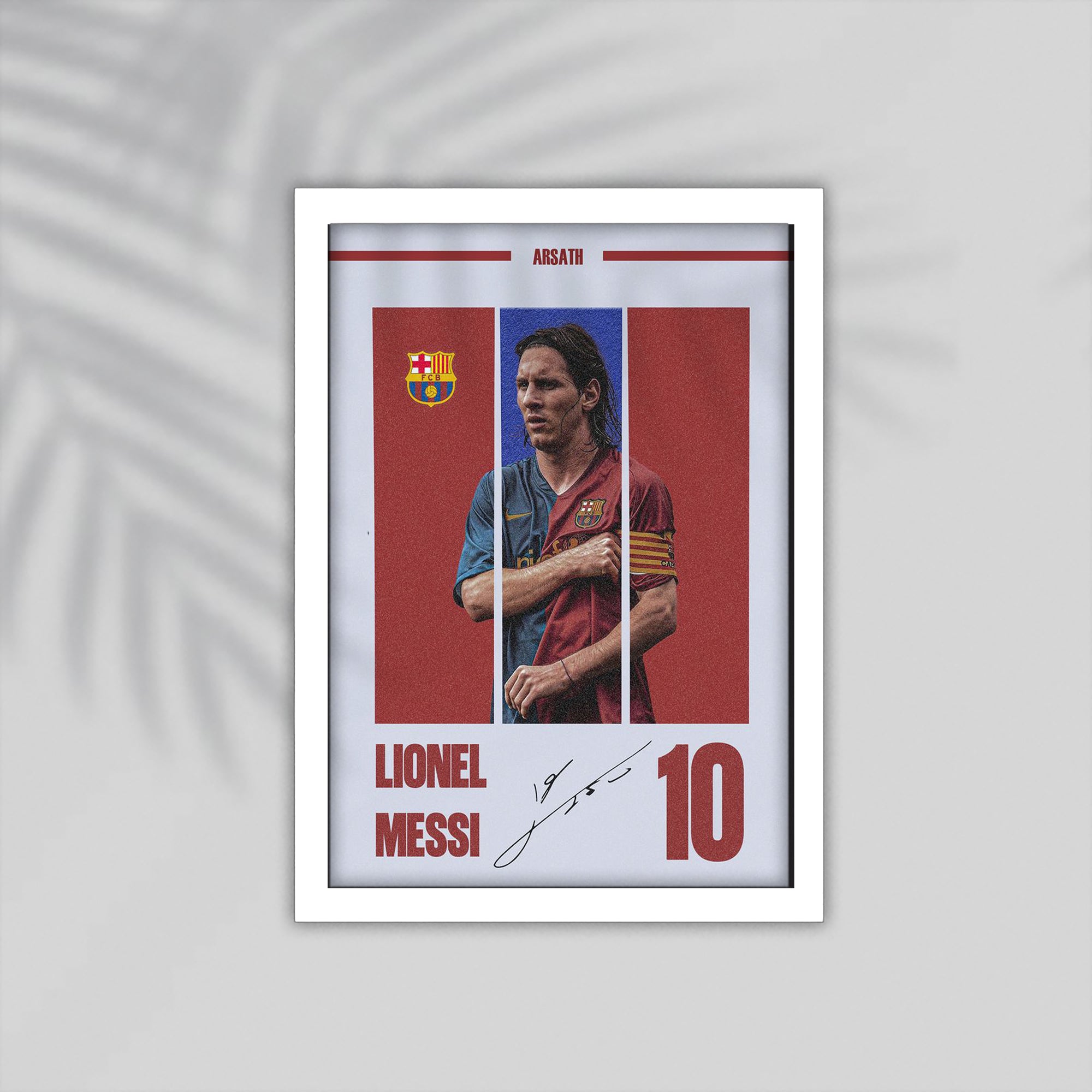 Messi Football Framed Poster