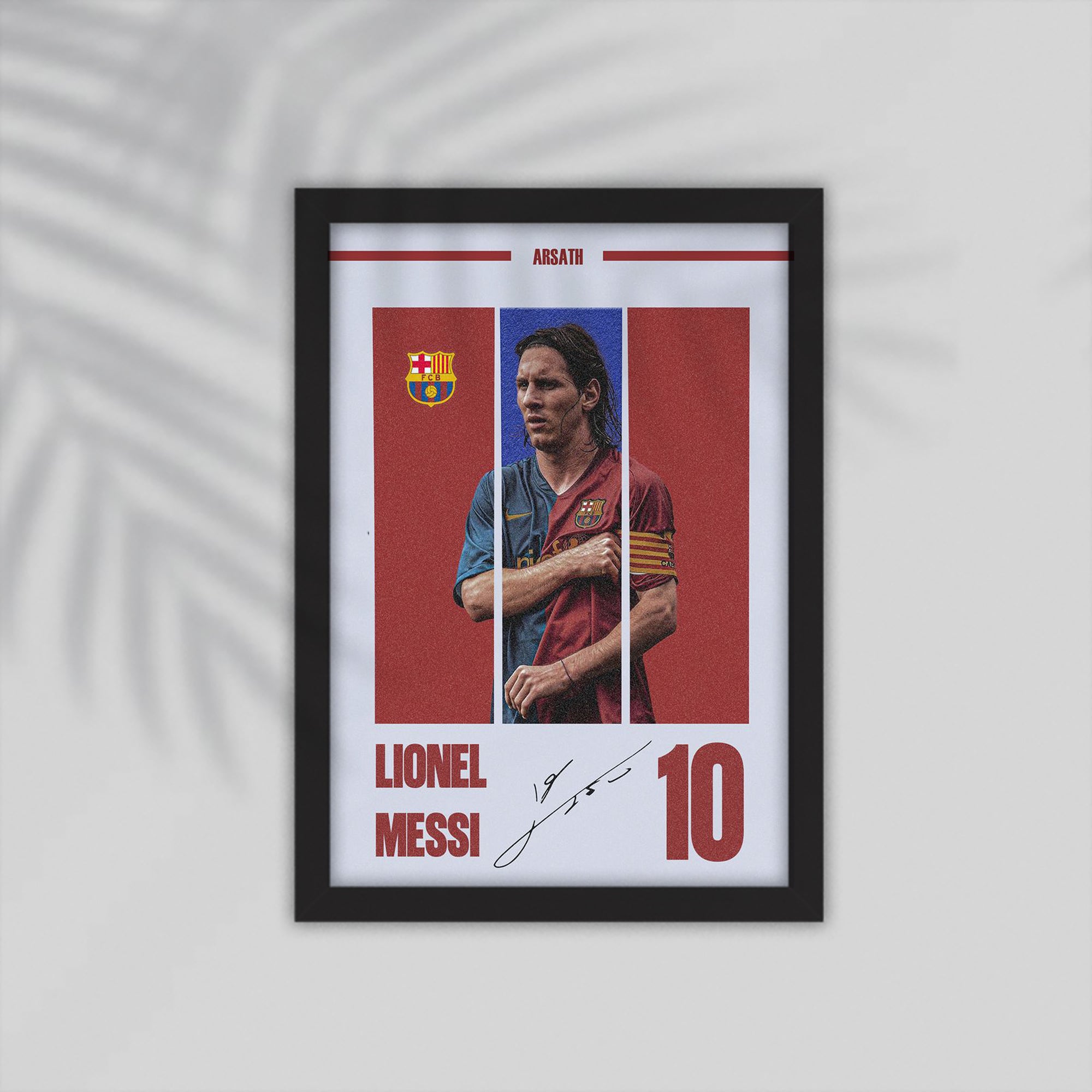 Messi Football Framed Poster