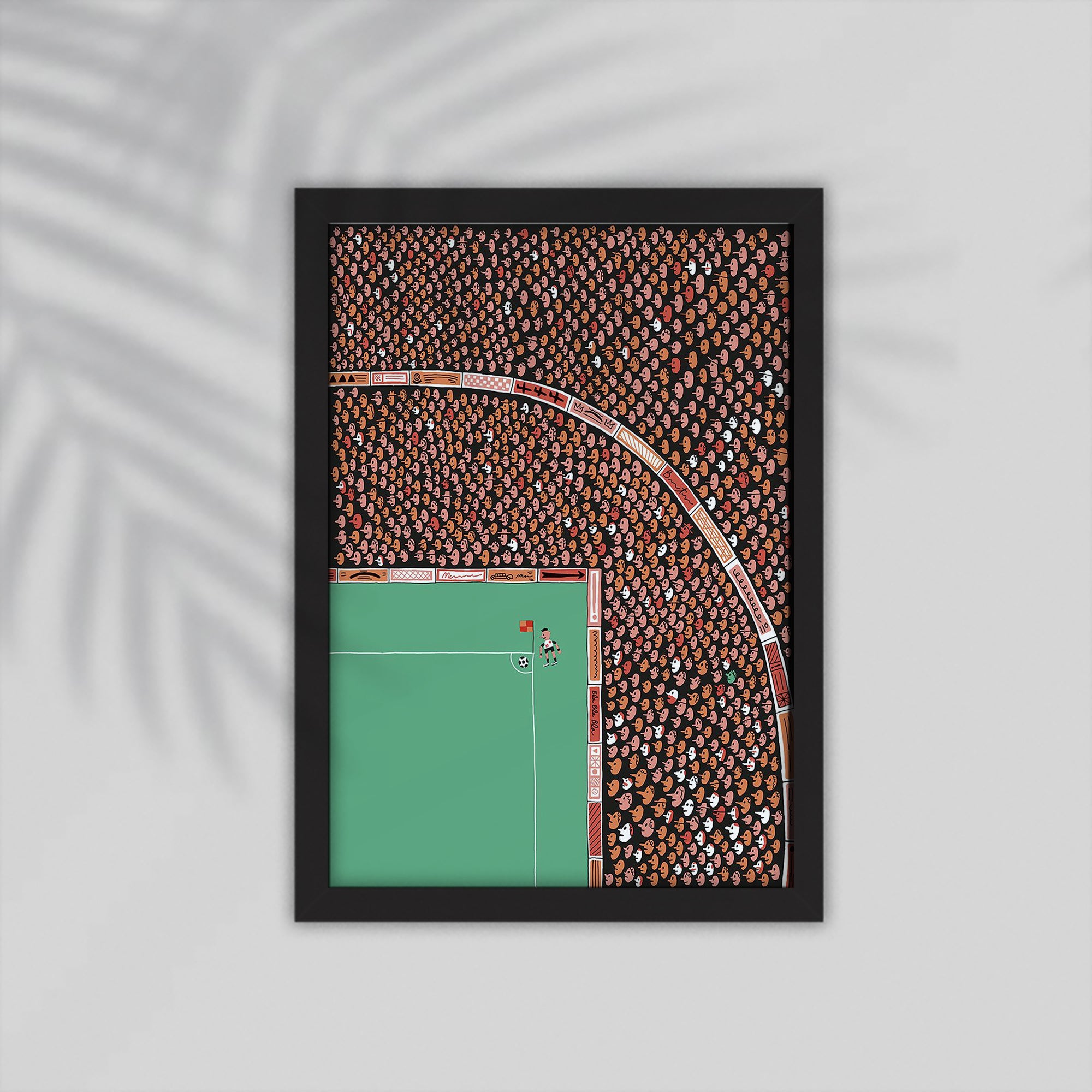 Staduim Football Framed Poster