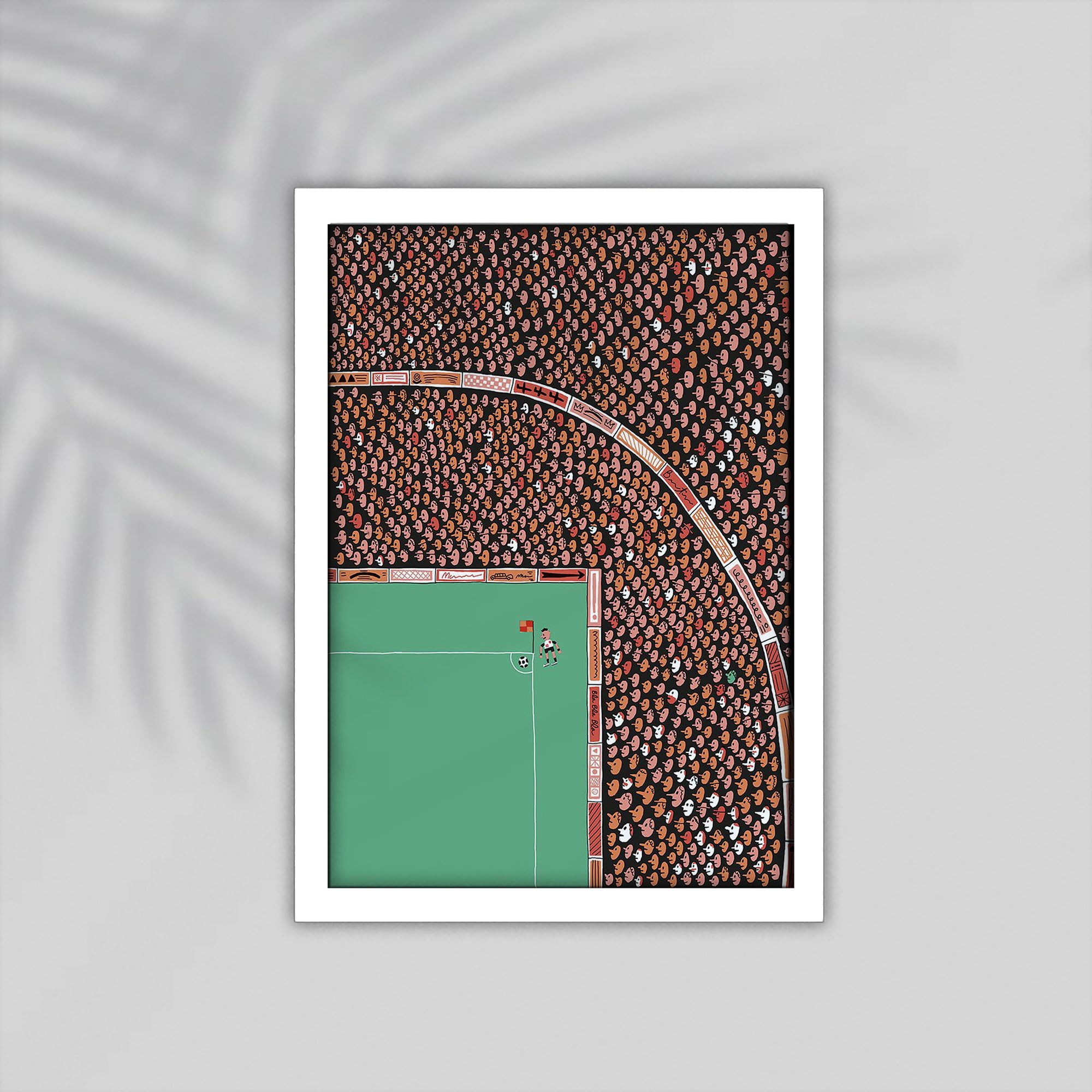 Staduim Football Framed Poster