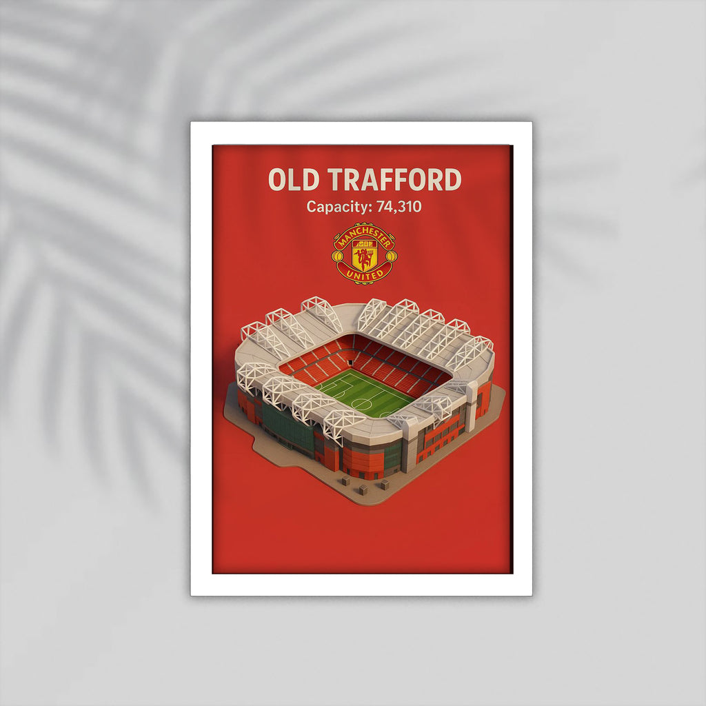 Old Traford Football Framed Poster
