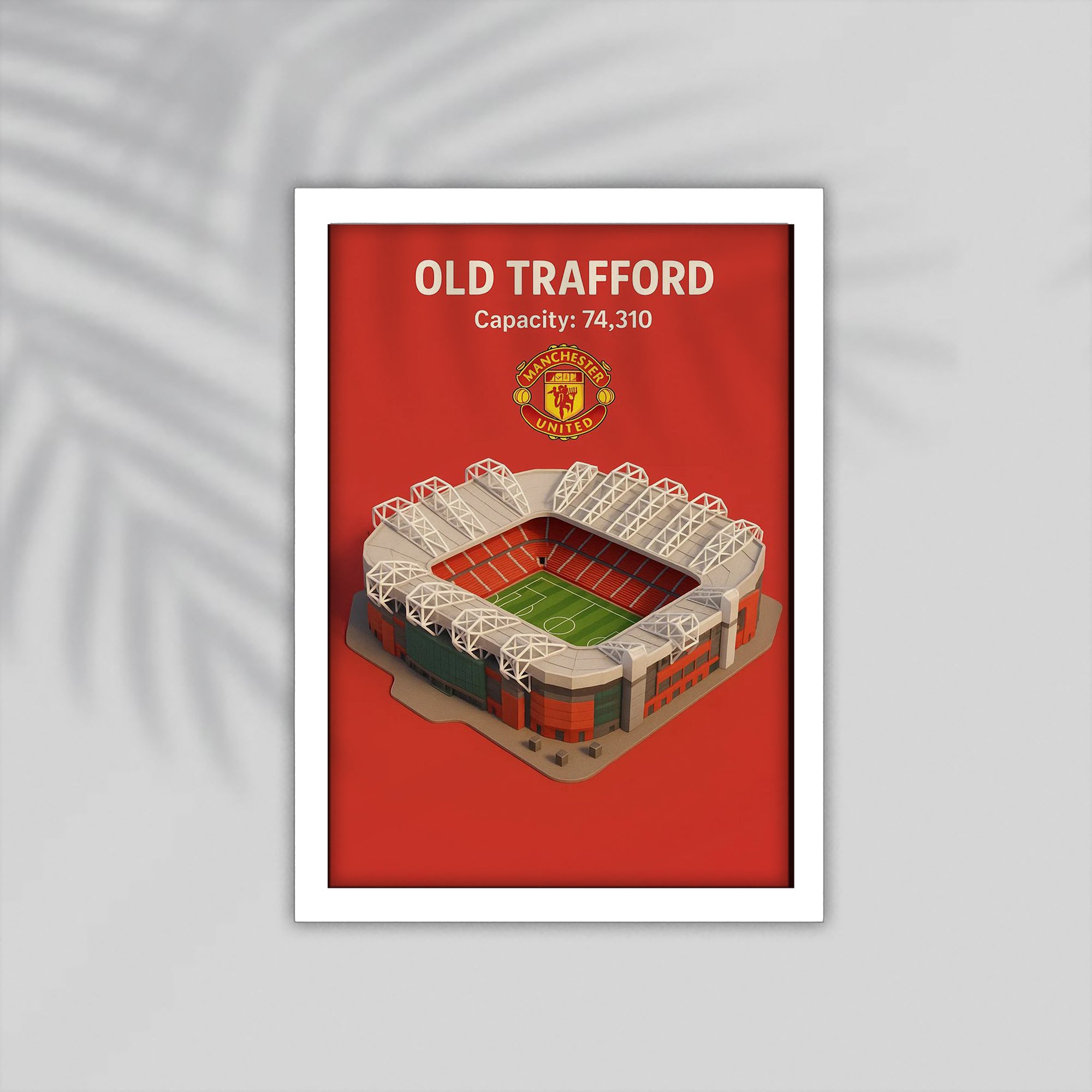 Old Traford Football Framed Poster