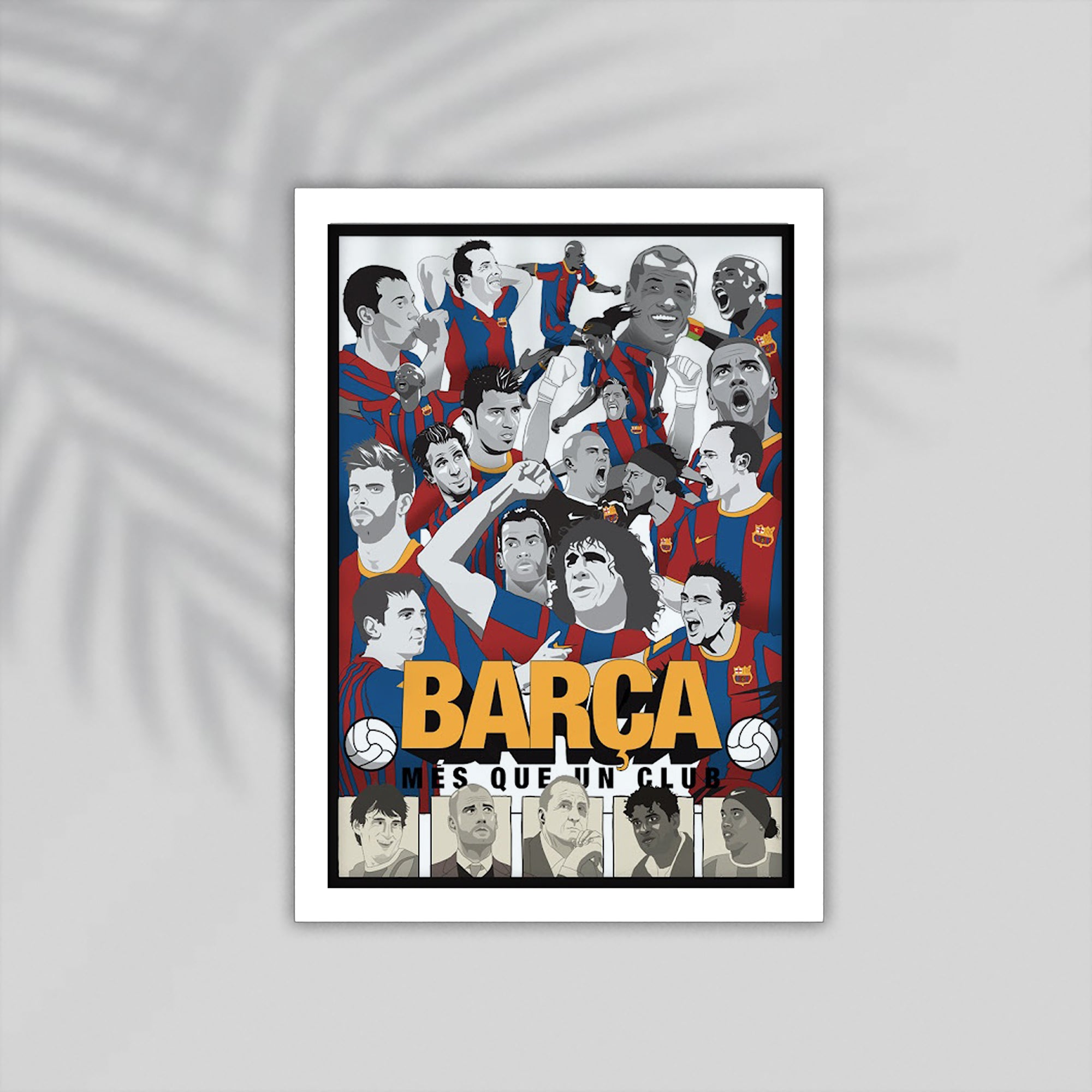 Barca Football Framed Poster