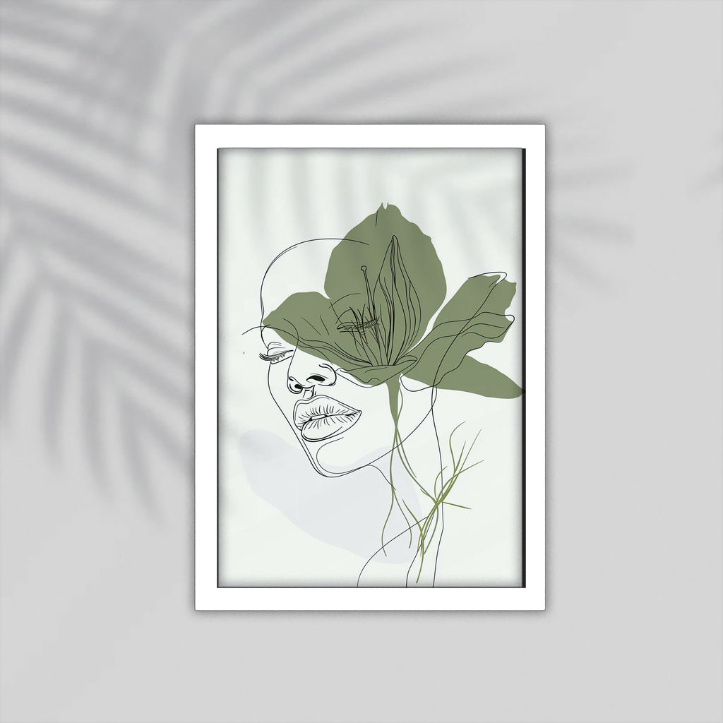Girl Simple drawings Framed Poster
