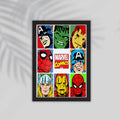 Marvel Superhero Framed Poster
