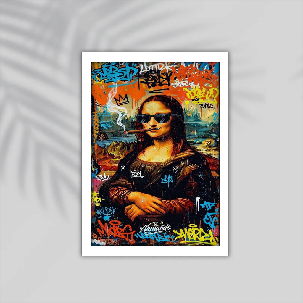 Monaliza Comic Framed Poster