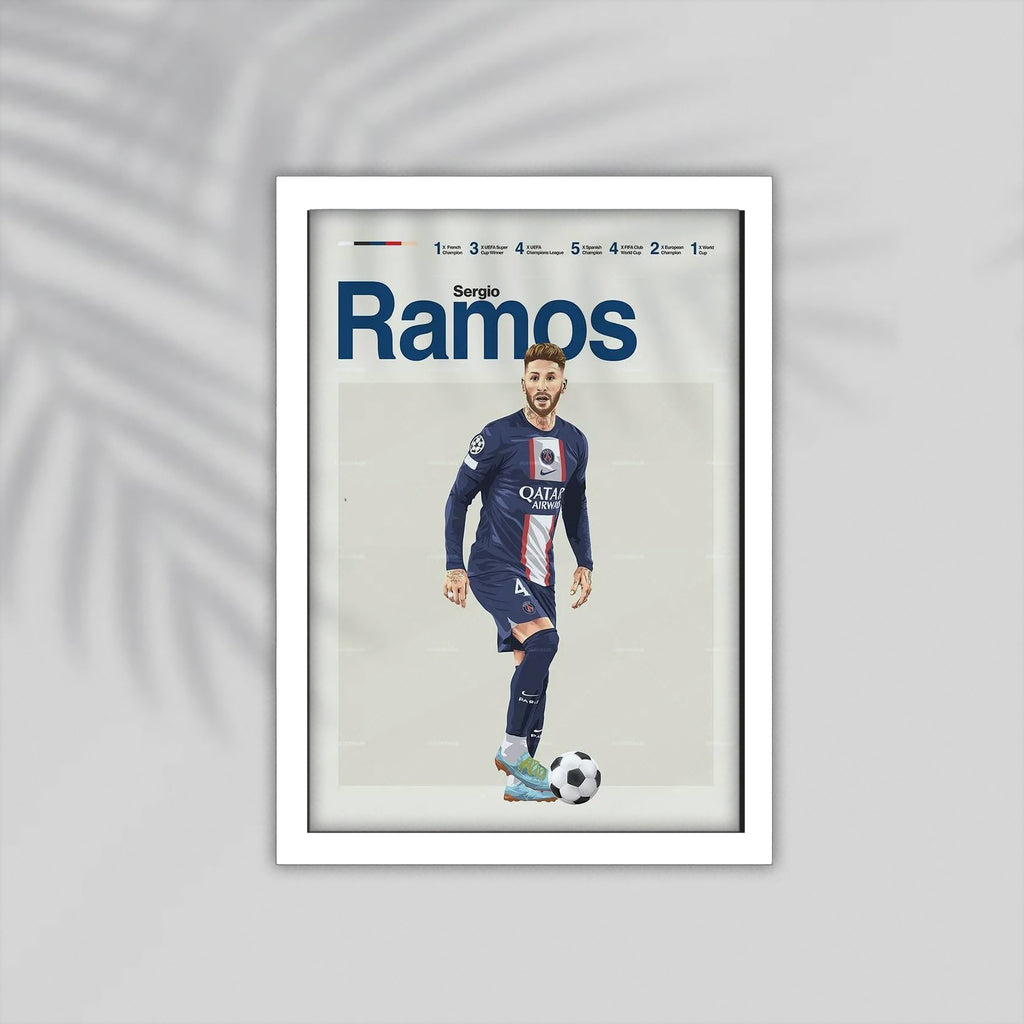 Ramos Football Framed Poster