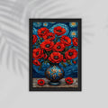 Flower Red  Art Framed Poster
