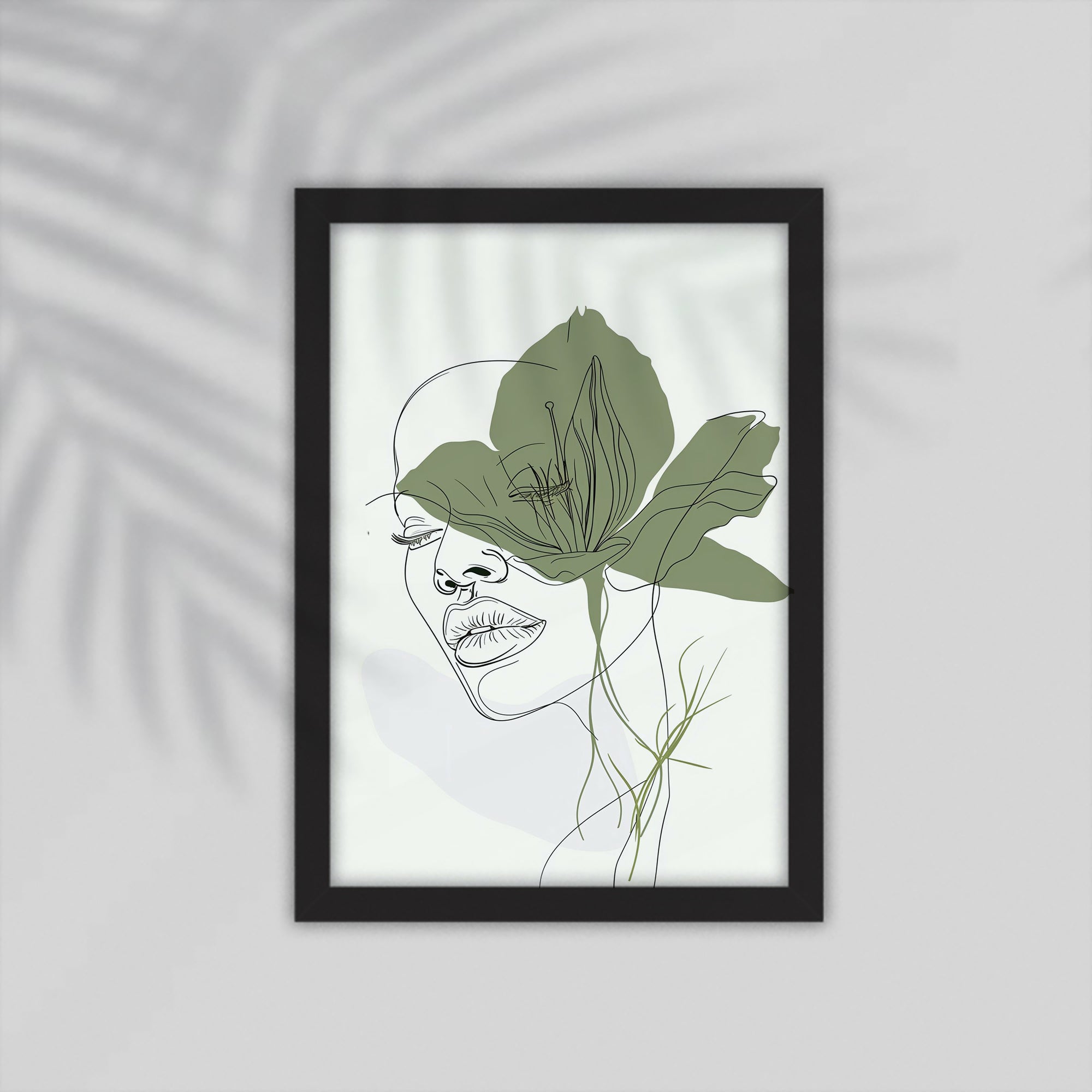Girl Simple drawings Framed Poster
