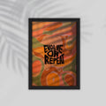 Evlove English Framed Poster