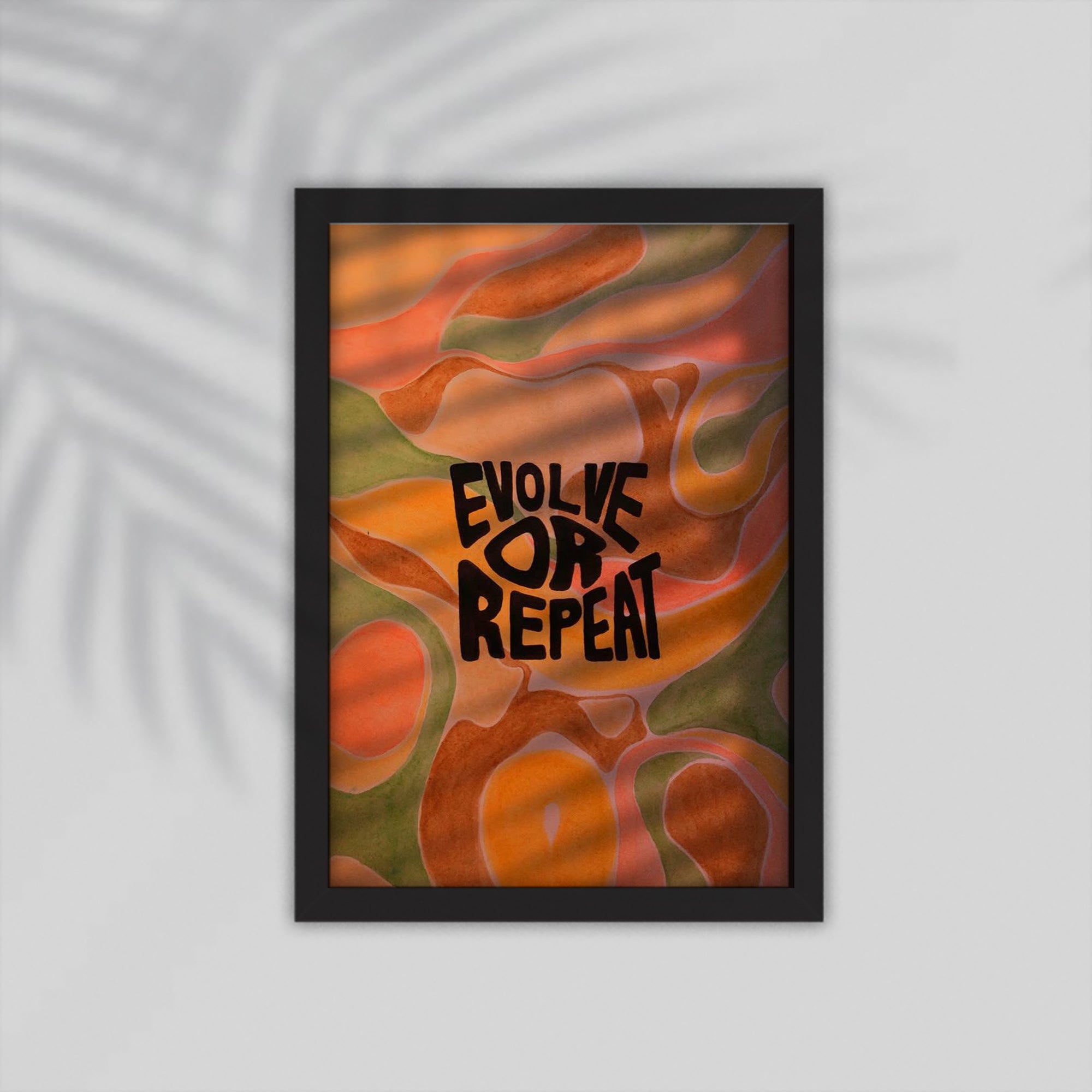 Evlove English Framed Poster