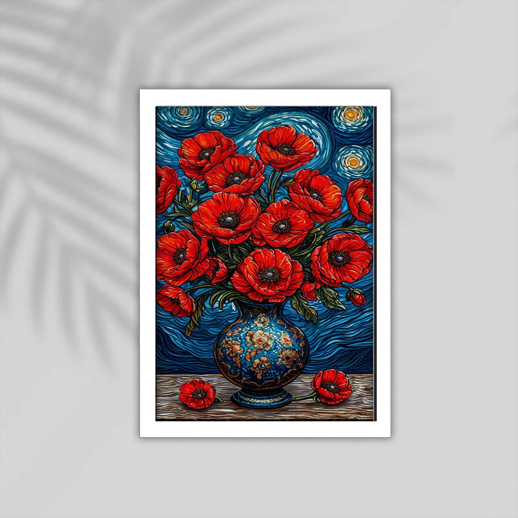 Flower Red  Art Framed Poster