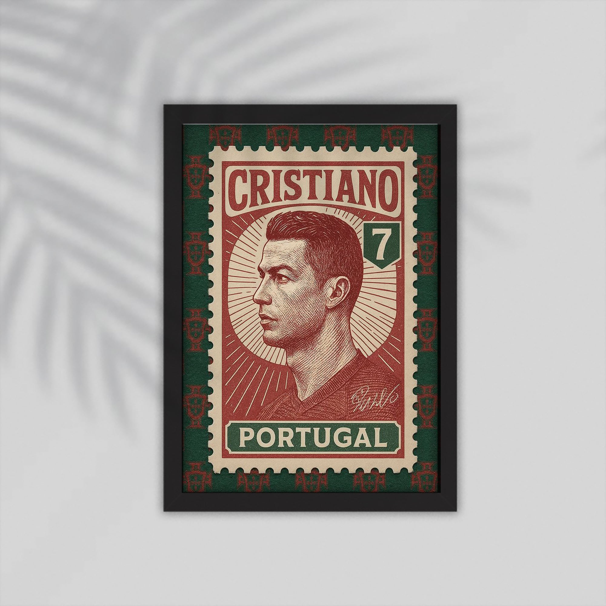 Cristiano Football Framed Poster