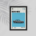 E30 M3 Car Framed Poster