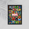 Marvel Superhero Framed Poster