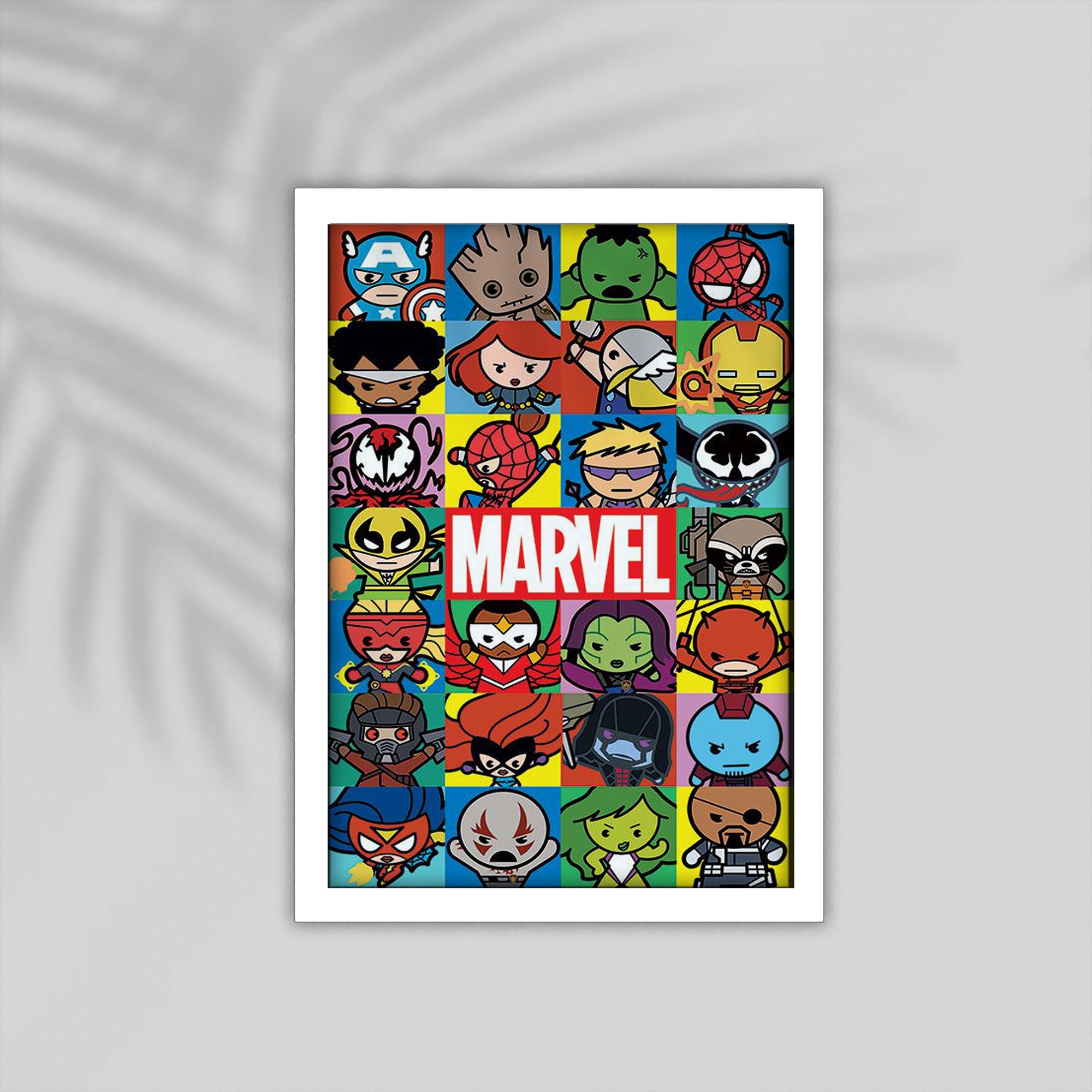 Marvel Superhero Framed Poster