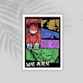 Black Anime Framed Poster