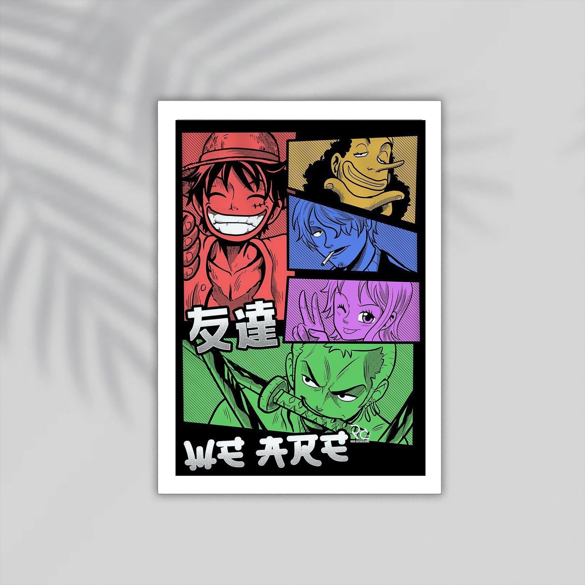 Black Anime Framed Poster