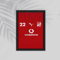 22 Football Framed Poster
