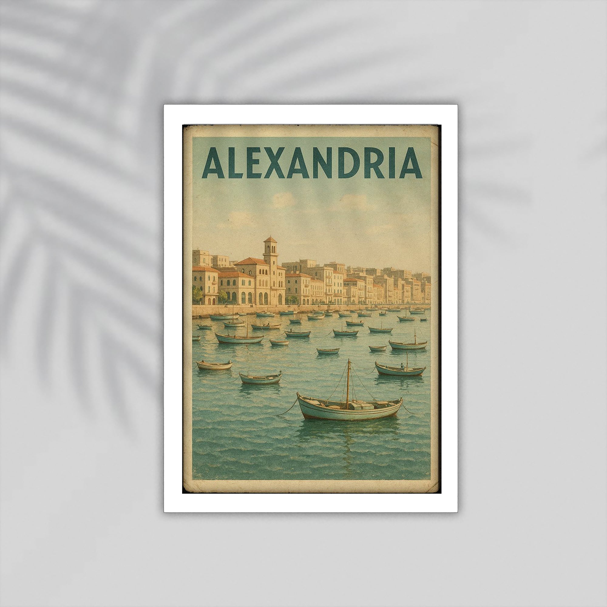 Alexandria Arabic Framed Poster