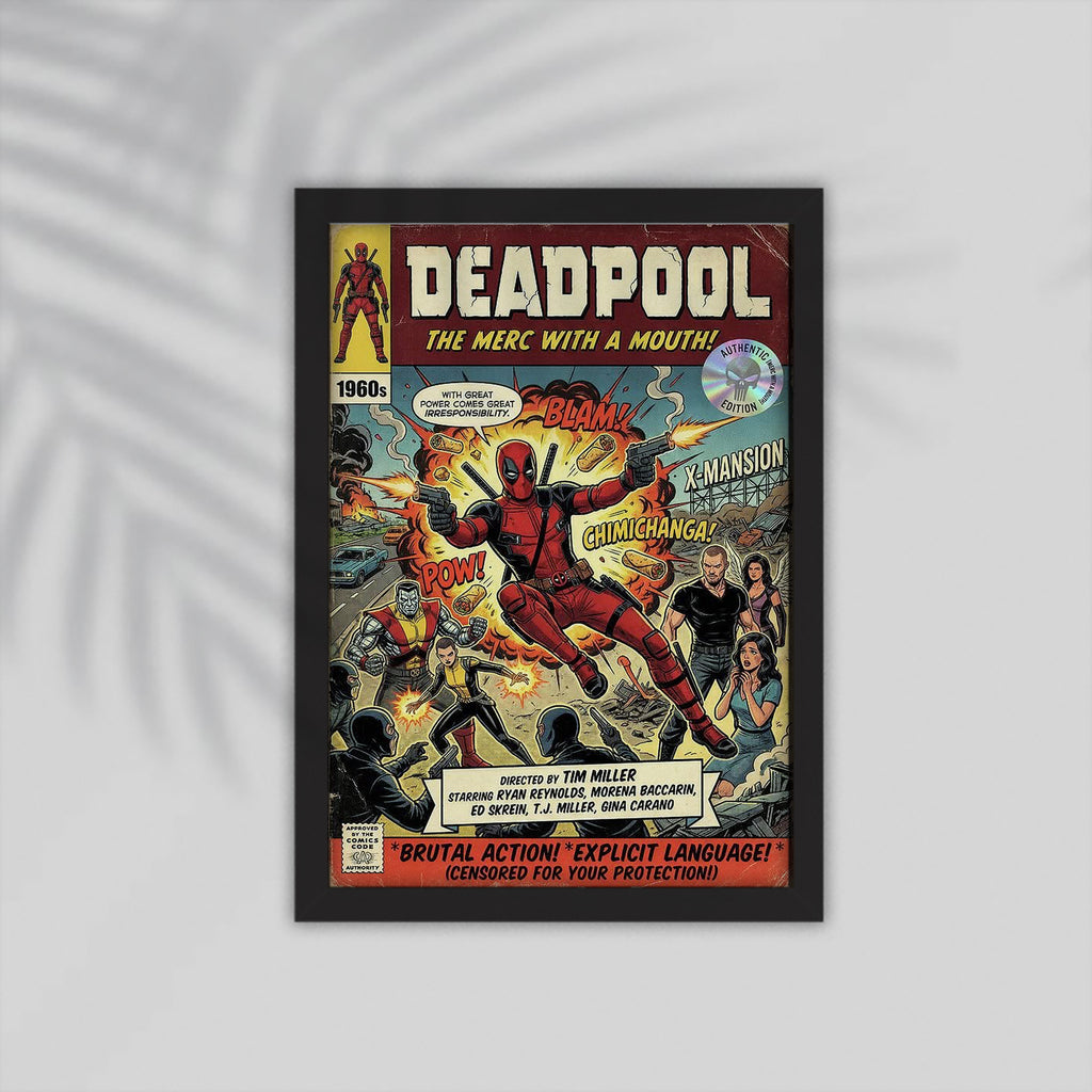 Deadpol Comic Framed Poster