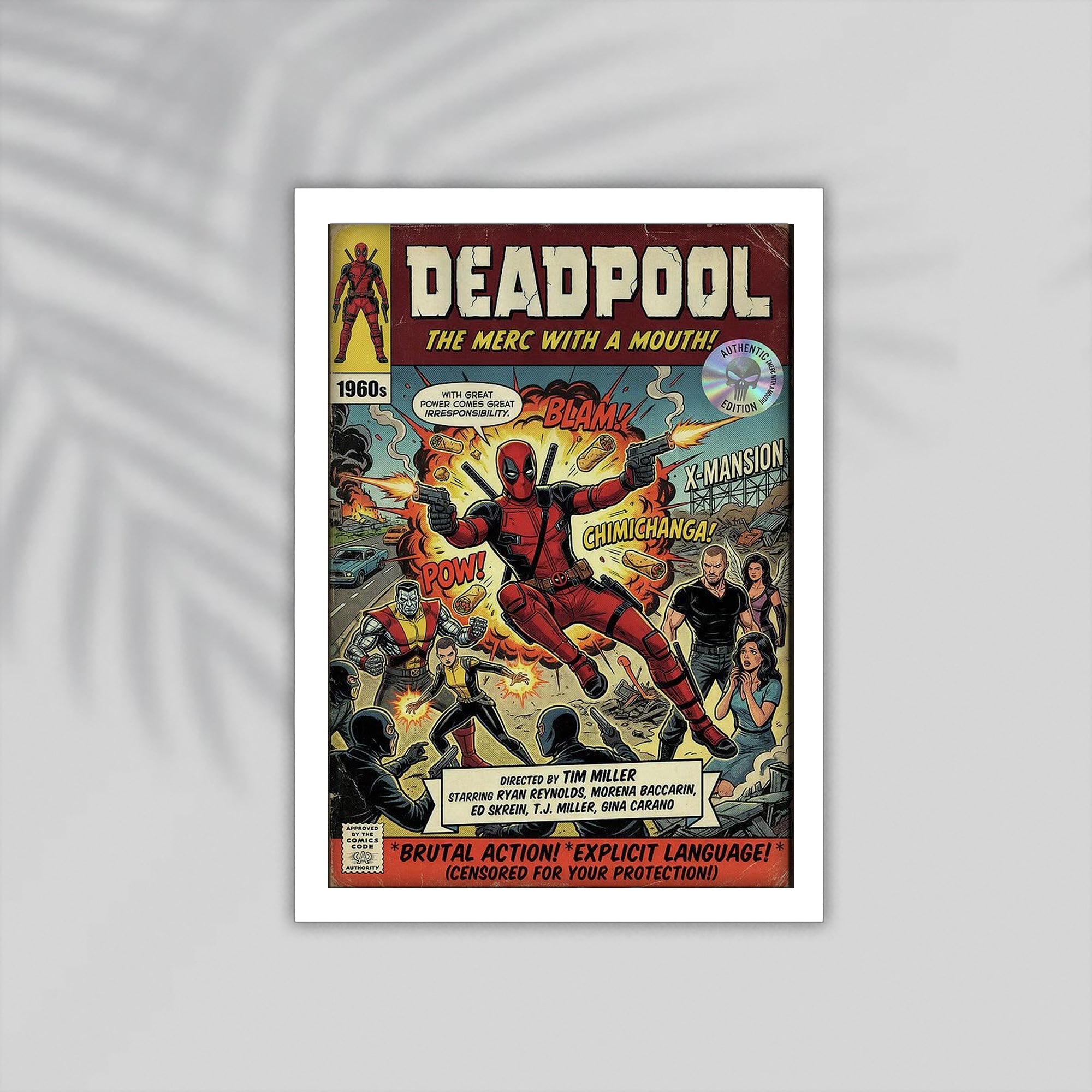 Deadpol Comic Framed Poster