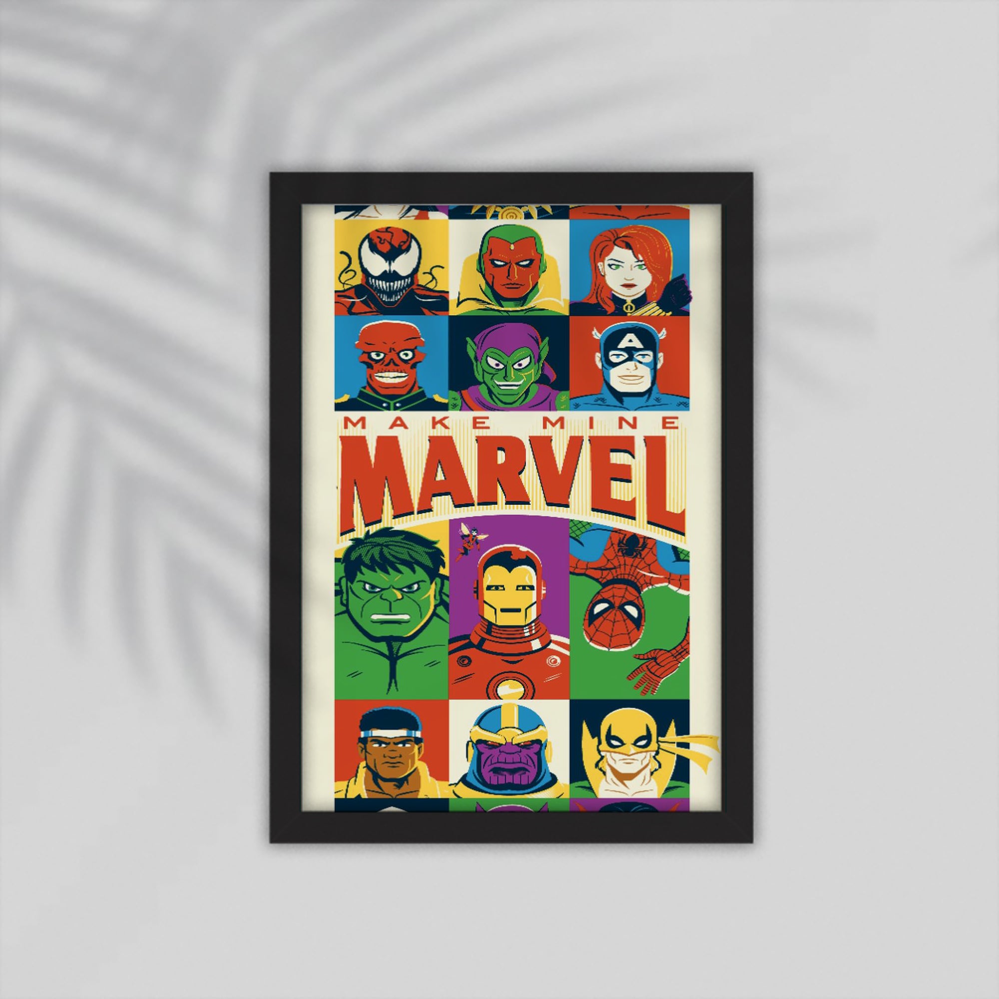 Marvel Superhero Framed Poster
