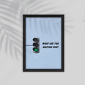 Waiting English Framed Poster