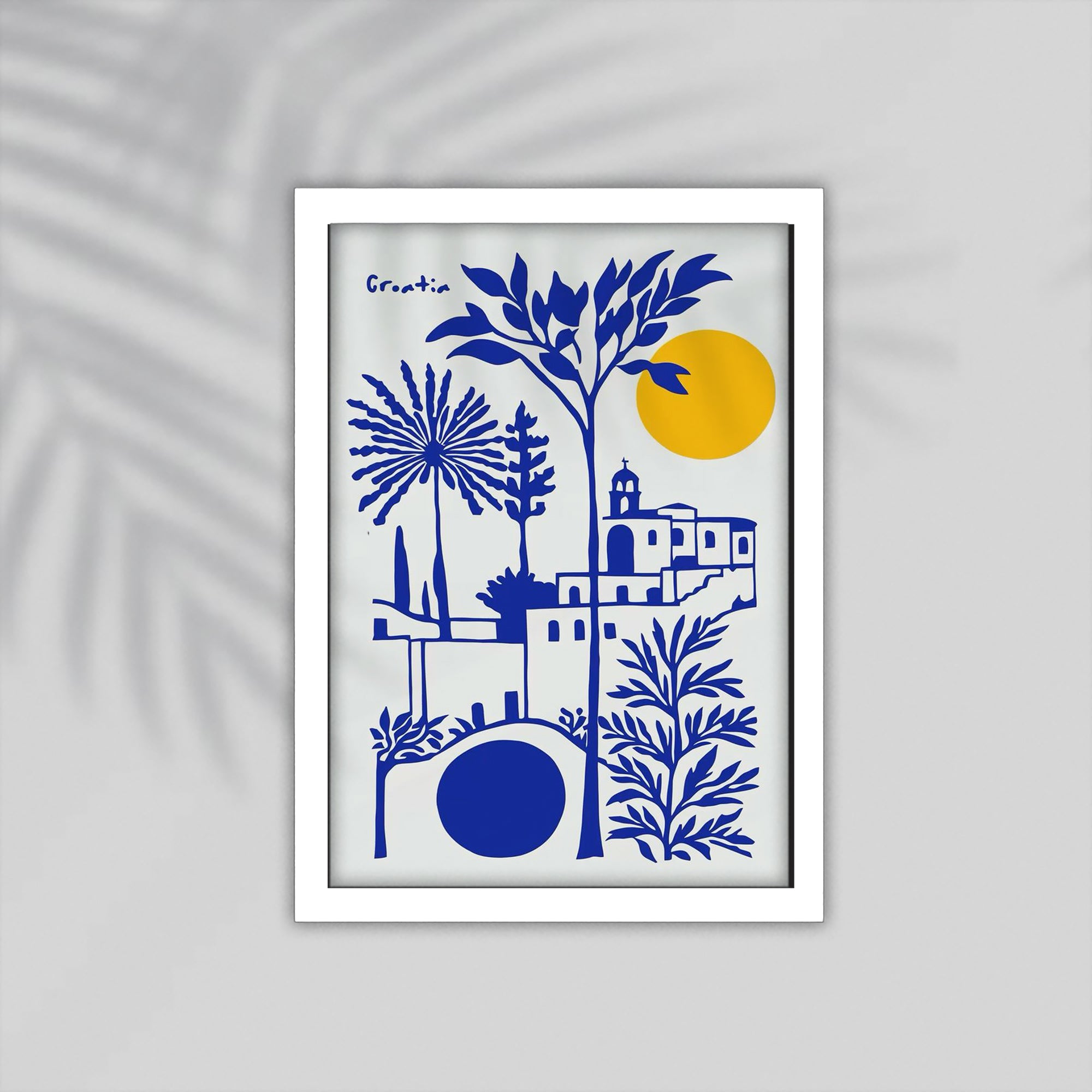 Blue Flower Framed Poster