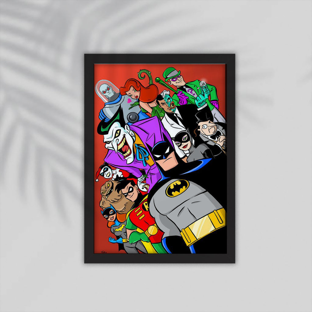 DC Superhero Framed Poster