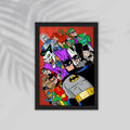 DC Superhero Framed Poster