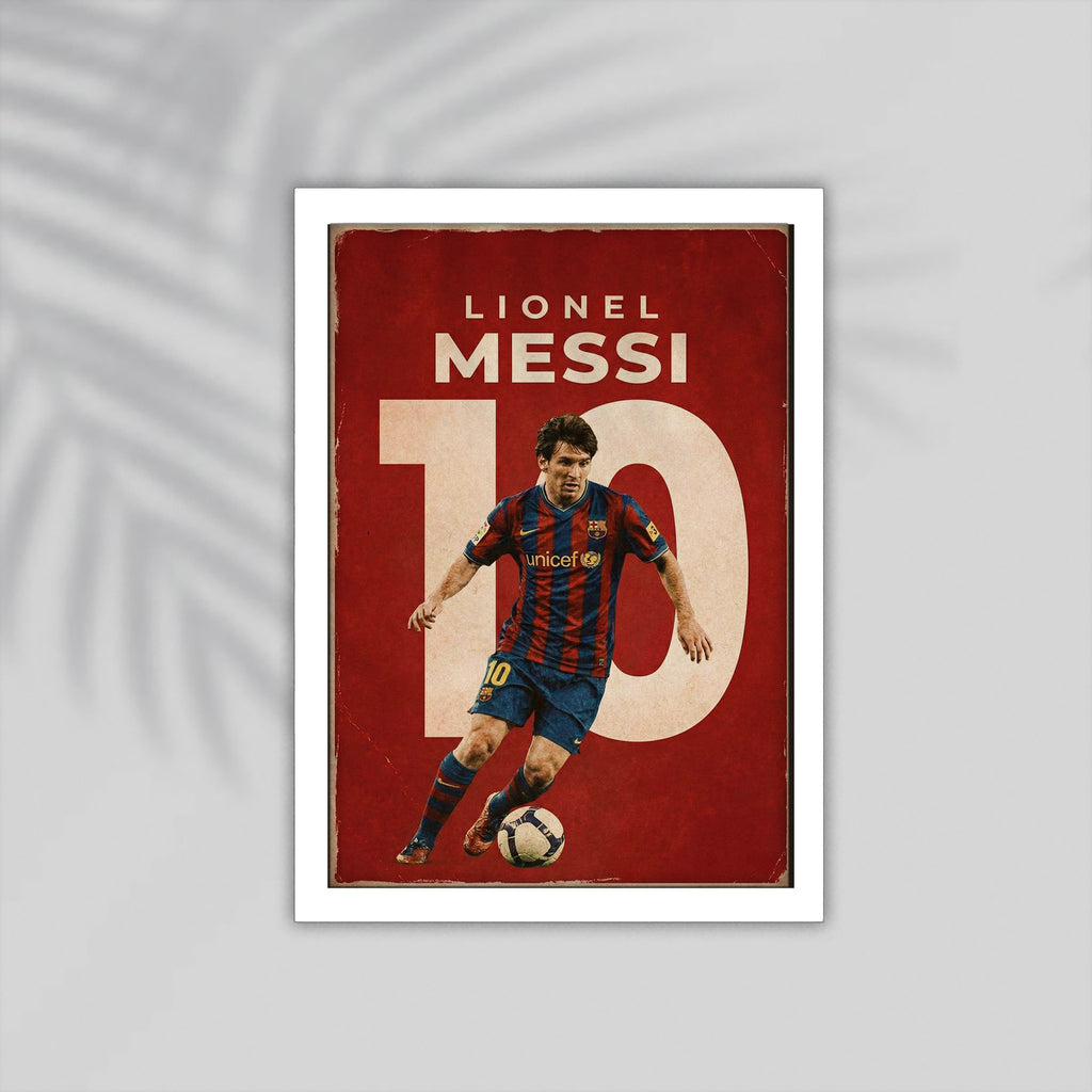 Messi Football Framed Poster