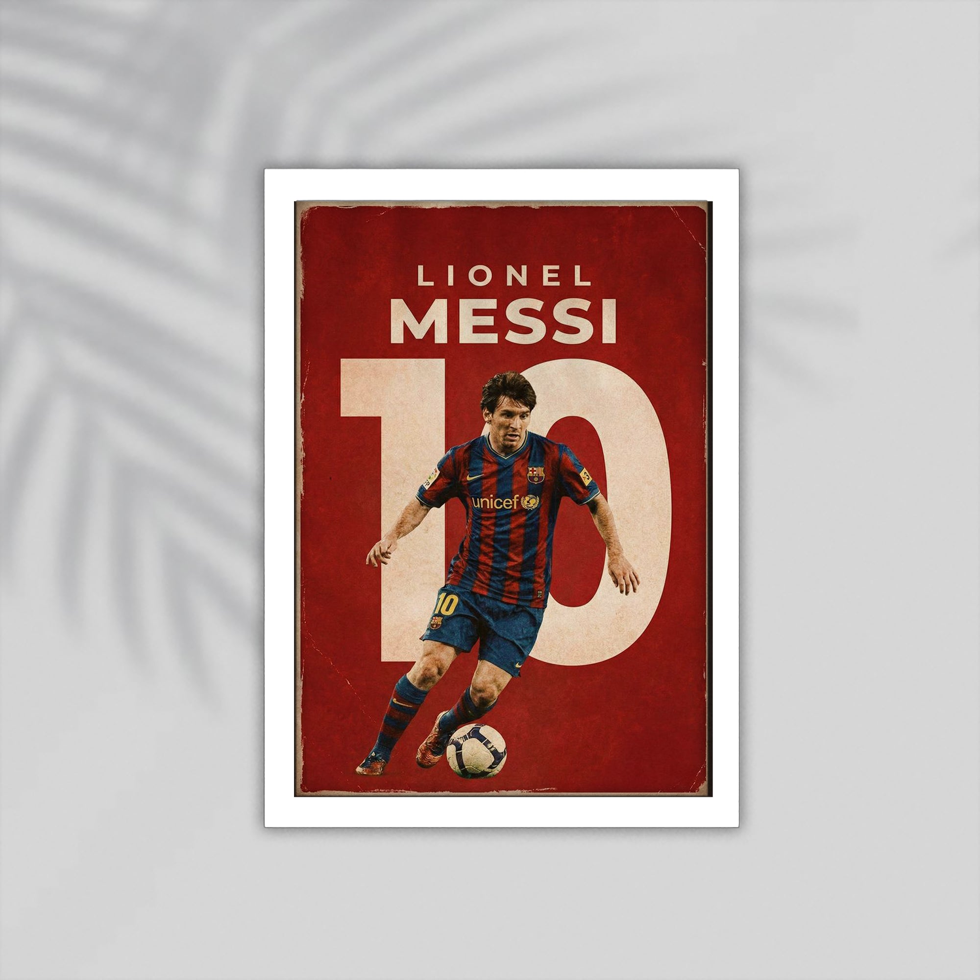 Messi Football Framed Poster