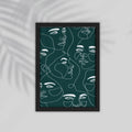 Faces Simple drawings Framed Poster